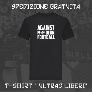 T-Shirt Hooligans Ultras Lifestyle Life 100% Cotone Personalizzata Nera Ultras Liberi