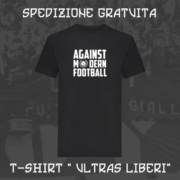 T-Shirt Hooligans Ultras Lifestyle Life 100% Cotone Personalizzata Nera Ultras Liberi