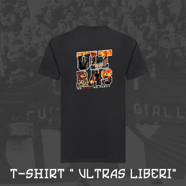 T-Shirt Hooligans Ultras Lifestyle Life 100% Cotone Personalizzata Nera Ultras Liberi